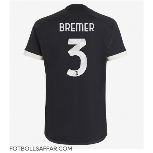 Juventus Gleison Bremer #3 Tredjeställ 2023-24 Kortärmad